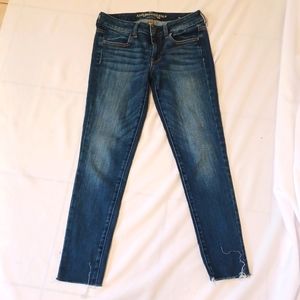 American Eagle Cropped Jean Blue Size 4R